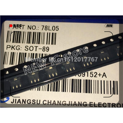 

Free shipping SMD regulator 78L05 SOT89 new three -terminal regulator 5V 100PCS