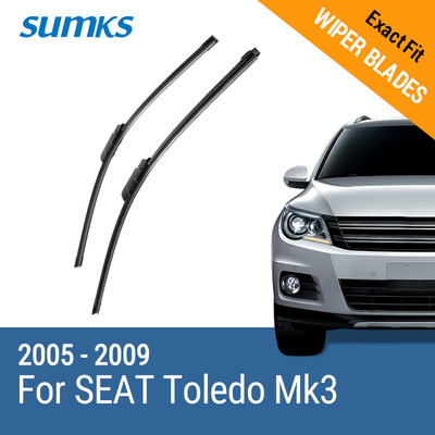 

SUMKS Wiper Blades for SEAT Toledo Mk3 26"&26" Fit Claw Arms 2005 2006 2007 2008 2009