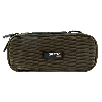 

Deli deli high-capacity portable pencil case multi-purpose Oxford pencil storage bag olive green 66760