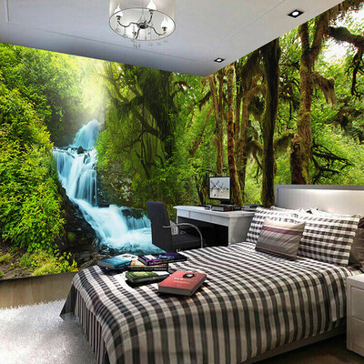

Nature Scenery 3D Wall Mural Custom HD HD Tropical Rain Forest Brook Stream Photo Wallpaper Bedroom TV Backdrop Wall Paper Mural