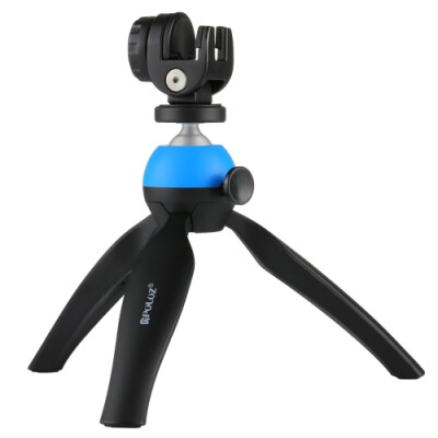 

PULUZ Pocket Mini Tripod Mount with 360 Degree Ball Head & Phone Clamp for SmartphonesBlue