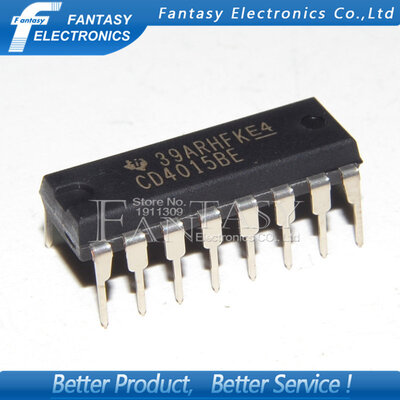 

50PCS CD4015BE DIP16 CD4015 DIP new&original IC free shipping