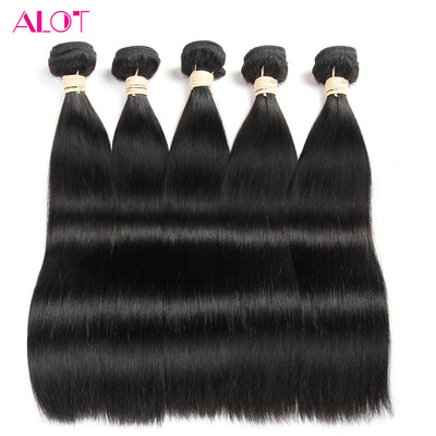 

Alot Peruvian Straight Hair Weave Bundles Human Hair 5 Piece Non Remy Hair