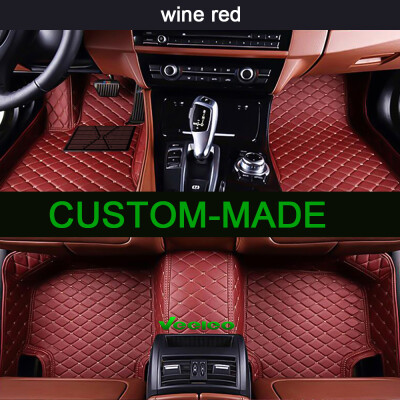 

6 Colors Leather Car Floor Mats for Tesla Model  2009-2017 All Weather Waterproof Anti-Slip Full Set Car Mats 3D Carpets