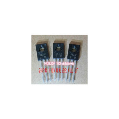 

10pcs/lot Free Delivery. 2SB631K B631K P channel transistor PNP 1A120V8W110MHZ TO-126