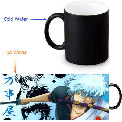 

GINTAMA Morphing Mug Color Change Tea Cup Magic Milk Coffee Mug