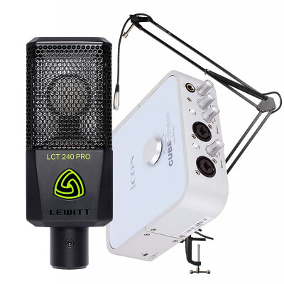 

Aiken iCON 4nano VST USB external sound card LEWITT LCT 249PRO condenser microphone cantilever bracket anchor karaoke recording live set