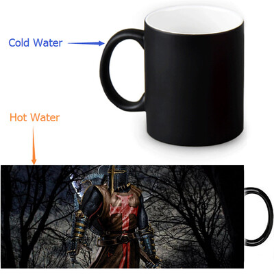 

The Knights Templar 350ml/12oz Heat Reveal Mug Color Change Coffee Cup Sensitive Morphing Mugs Magic Mug Milk Tea Cups