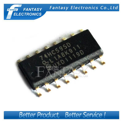 

100PCS 74HC595D SOP16 74HC595 SOP SN74HC595DR SMD new and original IC free shipping