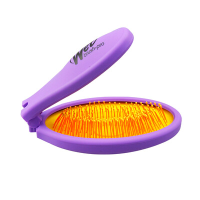 

Wit magic comb Wetbrush massage Shunfa portable folding comb air cushion comb holiday gift gift ABS resin 6158 neon purple