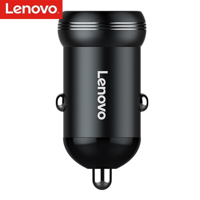

Lenovo Lenovo HC12 gray car charger car charger cigarette lighter 24A dual USB car charger car charger one for two cigarette lighter