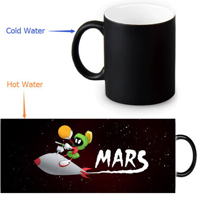 

Marvin The Martian Morphing Mug Color Change Tea Cup Magic Milk Coffee Mug