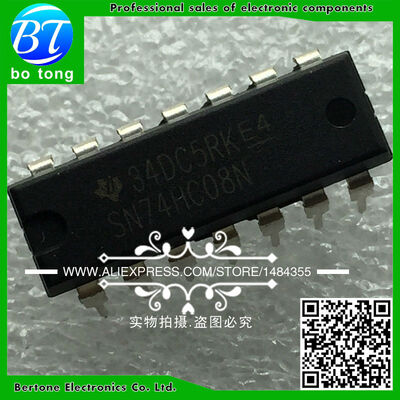 

10pcs free shipping 74HC08N 74HC08 SN74HC08N SN74HC08 DIP-14