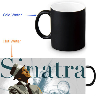 

Frank Sinatra 350ml12oz Heat Reveal Mug Color Change Coffee Cup Sensitive Morphing Mugs Magic Mug Milk Tea Cups