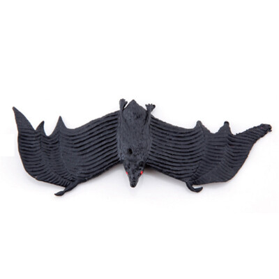 

MyMei Rubber Made Bat Wall Hanging For Halloween Masquerade Home Decoration 12*4.5 cm 96866