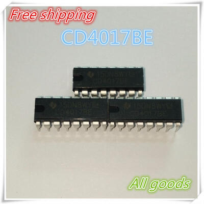 

Free shipping 10PCS CD4017 CD4017B CD4017BE 4017 DECADE COUNTER DIVIDER IC