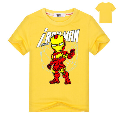 

2018 Летняя детская одежда Superhero Хлопковая майка Tee Boys Супермен Batman Мстители Ironman t рубашки Brand Clothing 3-13y