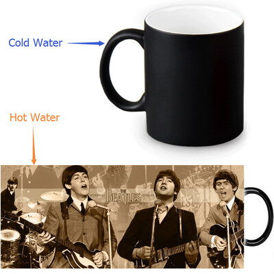 

The Beatles 350ml12oz Heat Reveal Mug Color Change Coffee Cup Sensitive Morphing Mugs Magic Mug Milk Tea Cups