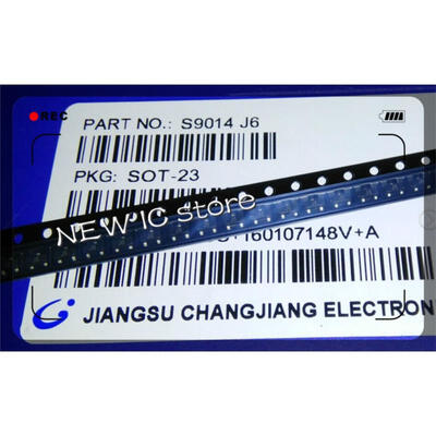 

Free Shipping 100pcs/lot S9014 J6 0.1A/45V NPN SOT23 SMD Triode Transistor