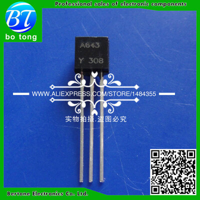 

Free shipping TO-92 100pcs/bag KSA643C-Y 2SA643 A643C