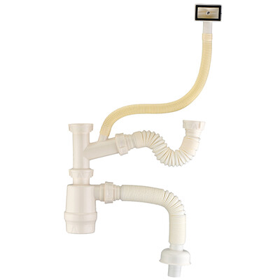 

BSITN Boston sanitary sewer pipe set double tank sink ABS deodorant kitchen sink drain fittings B604