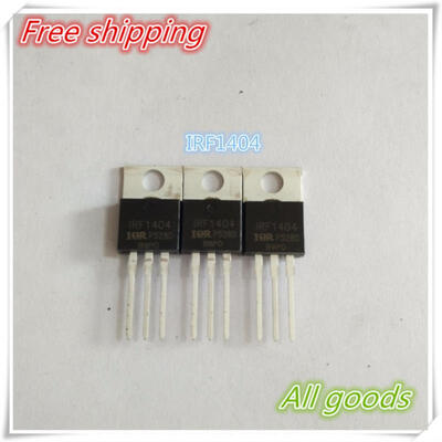 

Free Shipping 50PCS/LOT IRF1404 IRF1404PBF TO-220AB 40V 162V N-CHANNEL 100% NEW ORIGINAL in srock