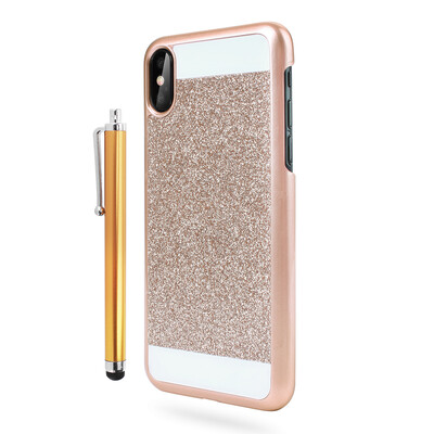 

iPhone X Bling Glitter Phone Case Ultra Thin Slim Shockproof Hard Back PC Sparkle Cover Fr Apple