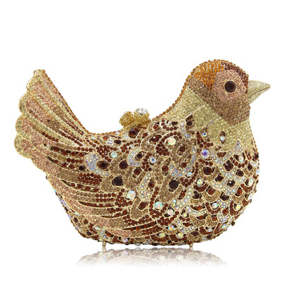 

Milisente Ёенщин сумка роскошный кристалл муфты дамы Вечерние сумки ёенский красочные птица формы свадьбы сцепление кошельки