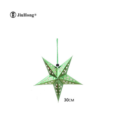 

5PCS Christmas Decoration New Years party Christmas Tree Decoration Colorful Laser Five-pointed Star Ceiling Ornaments