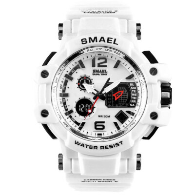 

SMAEL Men Watches White Sport Watch LED Digital 50M Waterproof Casual Watches Male Clock relogios masculino Watches Man