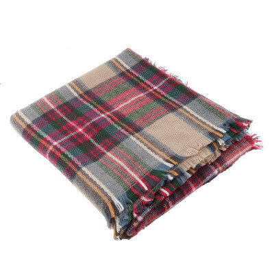 

Women Oversized Blanket Tartan Scarf Wrap Shawl Plaid Cozy Faux Cashmere