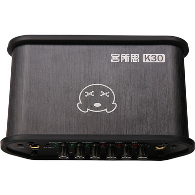 

USB sound card network K song card K30 recording host shouting wheat electronic sound magic sound built-in 48V power supply packet debugging