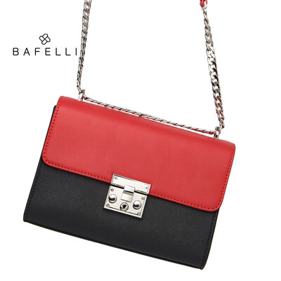 

BAFELLI новый кожаный мешок прибытия слияния голубой bolsos mujer обшитый панелями cowhide crossbody мешок горячие женщины женщин сбывания мешков посыльного