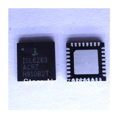 

5pcslot ISL6263ACRZ ISL6263A ISL6263 QFN 5-Bit VID Single-Phase Voltage Regulator with Power Monitor for IMVP-6 Santa Rosa GPU Core