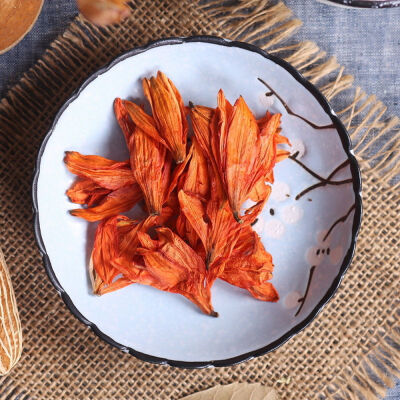 

Organic Natural Chinese Orange Lily Flower Lilium Bai He Hua Dried Herbal Tea
