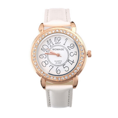 

Fashion Imitation Diamond Watch Analog Quartz Wrist Watch Women Girl Gift