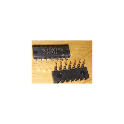 

50pcslot CD4024BE CD4024 TI DIP-14 12 IC Free shipping