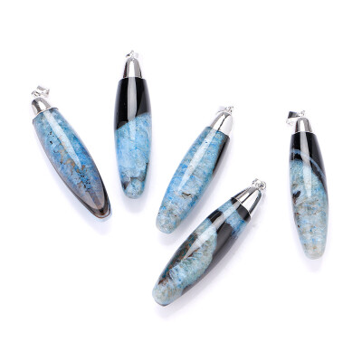 

Yumten Colorful Amethyst Stone Necklace Natural Crystal Drops Gemstone Pendant Women's Jewelry Collares Fashion Gift Bag Reiki