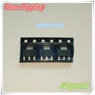 

Free Shipping 100PCSLOT Original AMS1117-33 AMS1117-33V AMS1117 LM1117 1117 Voltage Regulator We only provide good quality