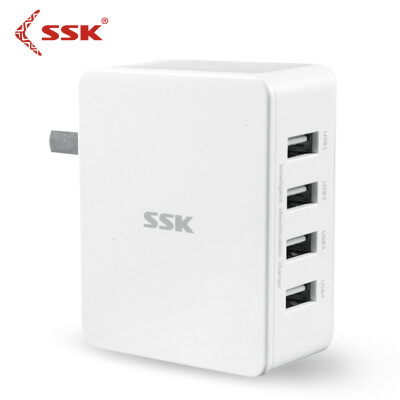 

King (SSK) 4-портовый USB-зарядное устройство Apple для мобильных телефонов Android / планшет / мобильная мощность / многопортовый адаптер быстрой зарядки SDC02