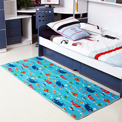

Green Velvet Floral Velvet Carpet Underwater World 70 160cm