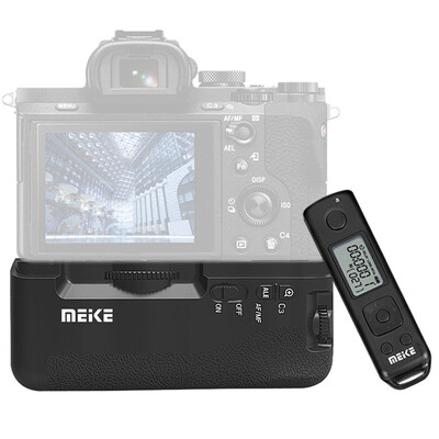 

Meike MK-A7II Pro Micro-camera remote control handle&battery case for Sony α7 II