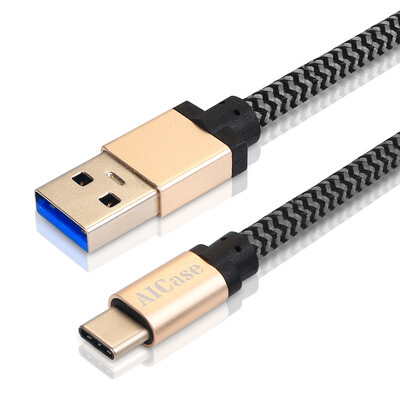 

AICase Thick Tough Braided USB-C Type-C 3.0 Cable 3/6FT Sync Data Charger Fast Charging Cord For Samsung Galaxy S8 / Note8