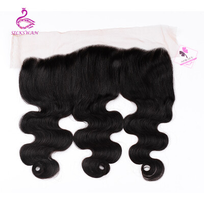 

Silkswan 13x4 Free Part Malaysian Body Wave Lace Frontal Closure 120 Density Remy Human Hair 8-20 Inch