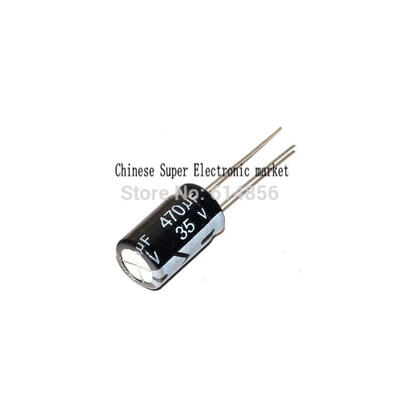 

50PCS 35V 470UF 10*17mm 10*17 10MM*17MM 10*17MM electrolytic capacitor