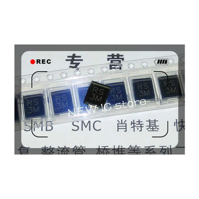 

Free shipping 50pcs Rectifier Diode 3A 1000V SMC RS3M