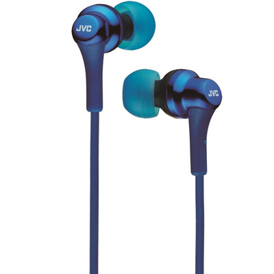 

Jay Visteon JVC FX26 New Generation Color Line In-ear Portable Music Headphone High Magnetic Force Magnetic Moving Unit Blue