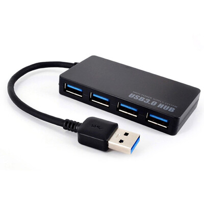 

Branch USB30 splitter high-speed expansion of a drag four more interfaces 10CM notebook desktop computer 4-port hub HUB converter LK-HU002 black