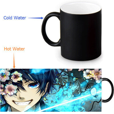 

Ao no Exorcist 350ml/12oz Heat Reveal Mug Color Change Coffee Cup Sensitive Morphing Mugs Magic Mug Milk Tea Cups