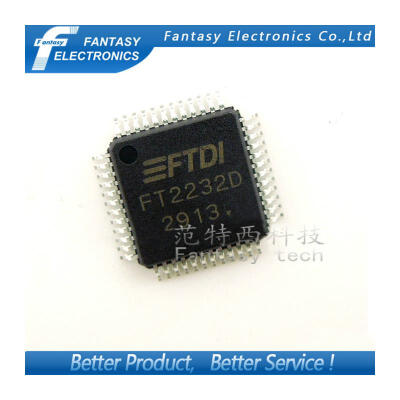 

2PCS FT2232D QFP FTDI FT2232 LQFP48 Dual USB UART/FIFO I.C. new and original free shipping